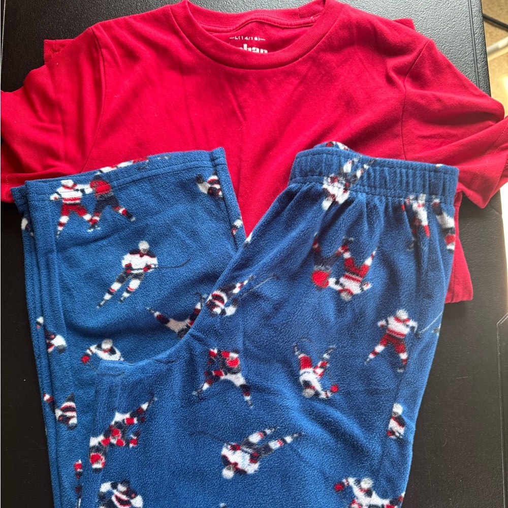 Urban Pipeline Red and Blue Pajama Set